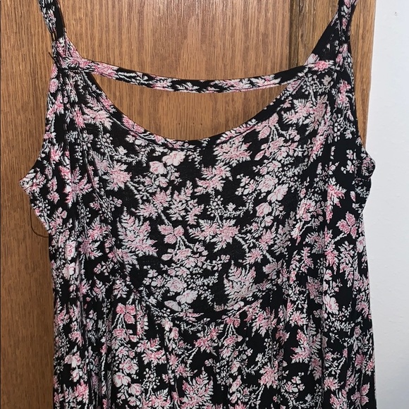 Forever 21 black & pink floral sundress - Picture 3 of 3
